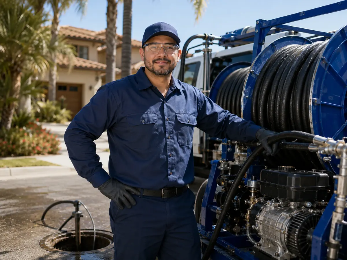 Hydro jet sewer cleaning in South El Monte