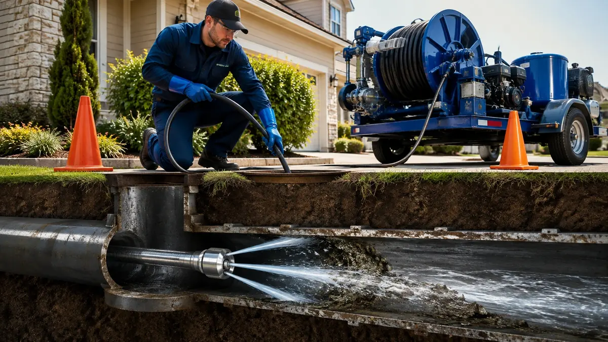 Main Sewer Line Hydro Jet Cleaning in South El Monte